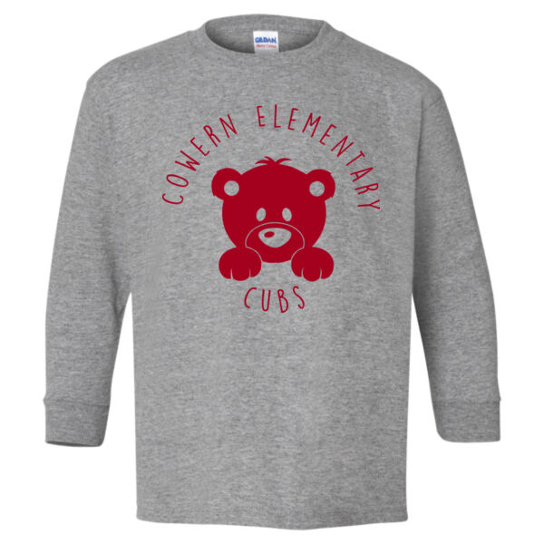 Gildan - Heavy Cotton Youth Long Sleeve T-Shirt - Printed Logo Thumbnail