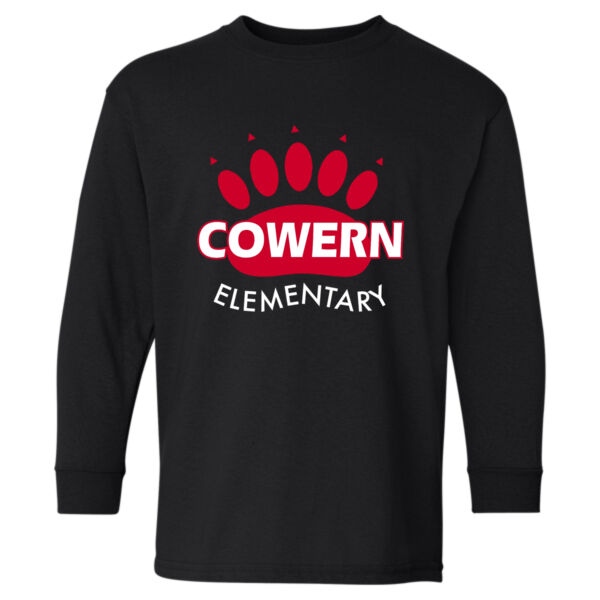 Gildan - Heavy Cotton™ Youth Long Sleeve T-Shirt - Printed Logo Thumbnail